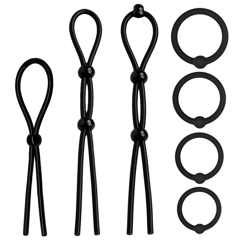 07 Set Solid Silicone Cock Rings 1